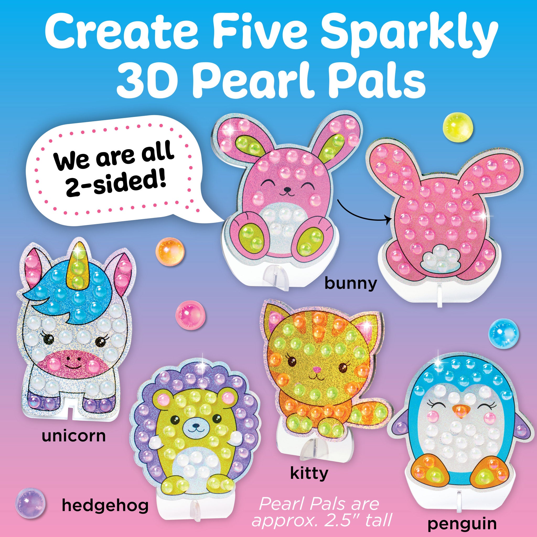 Bubble Gems™ Pearl Pals Disco Party Toys - 6461000 - Fun Glittery Bubble Blowing Kit for Kids Birthday Parties, Playdates & Outdoor Activities