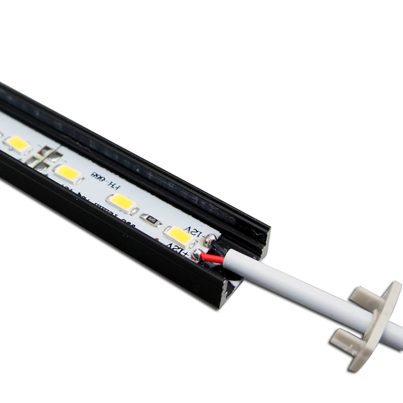 5/10 Pack 12V DC LED Surface Linear Profile Light Strip - Aluminum Channel with Cover for Under Cabinet Lighting, Kitchen Counter, Shelf & Staircase Illumination
