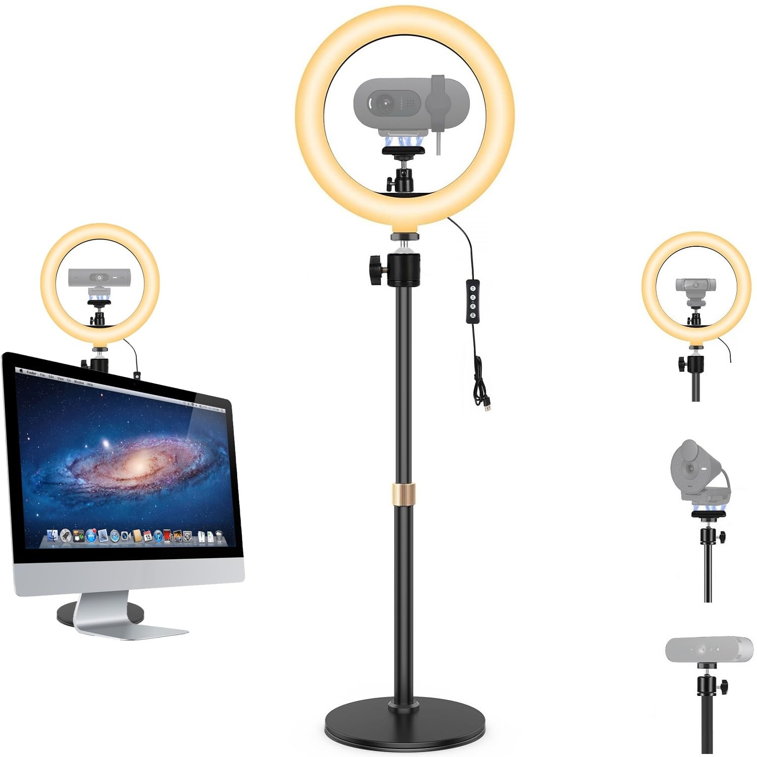 Magnetic Webcam Stand with 10