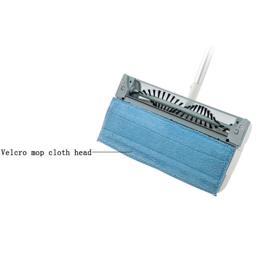 Rechargeable 3-in-1 Manual Push Sweeper - Floor & Carpet Cleaning Mop with Adjustable Handle | Perfect for Hardwood, Tile & Low-Pile Carpets | Home, Office & Pet Hair Removal