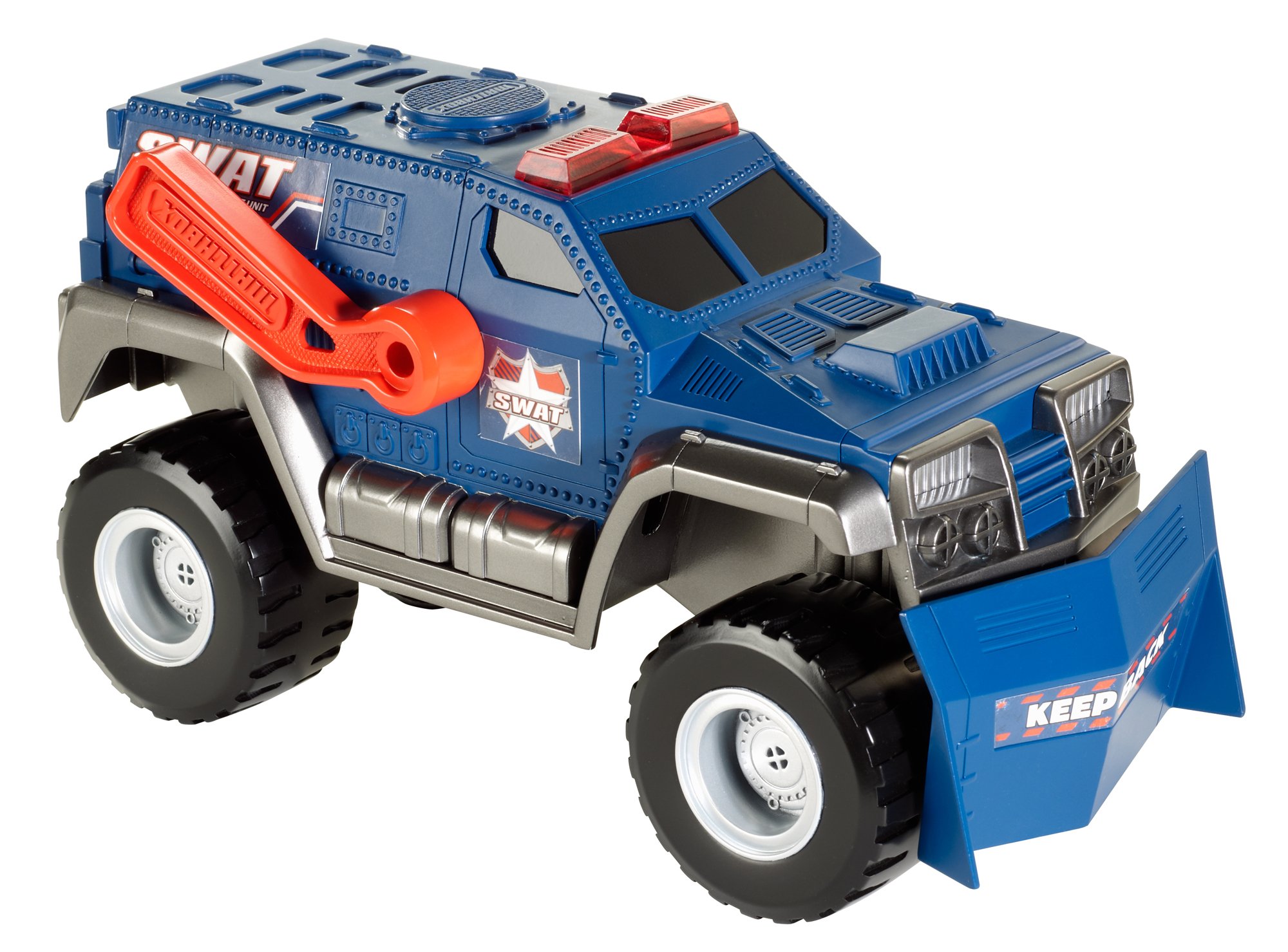 Matchbox Power Shift Police Truck Toy - Die-Cast Metal Car with Lights & Sounds for Kids - Great for Pretend Play & Collectibles