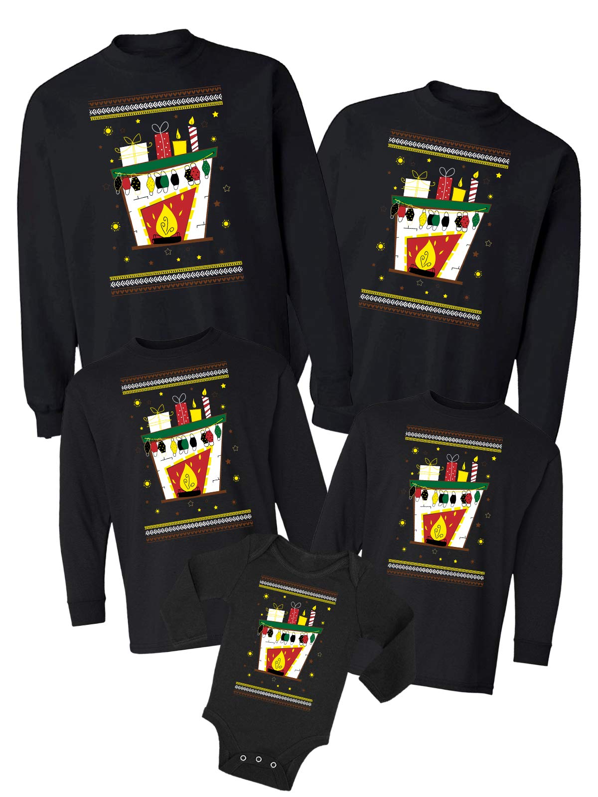 Family Matching Christmas Sweaters - Mom Dad Kids Outfits for Holiday Photos