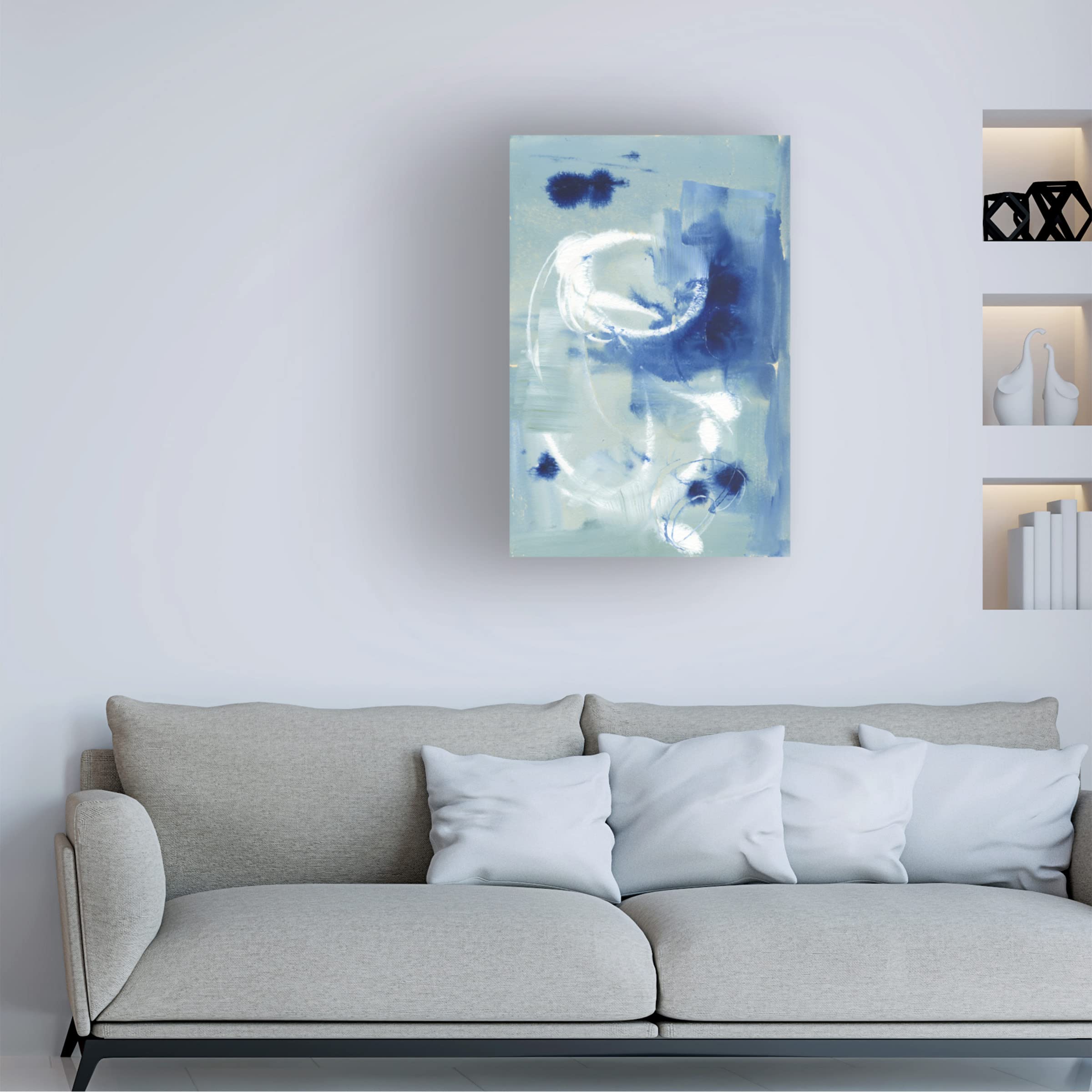 Trademark Fine Art 'Mystic Objects II' Canvas Wall Art Print by Joyce Combs - Modern Abstract Painting for Living Room, Bedroom & Office Decor