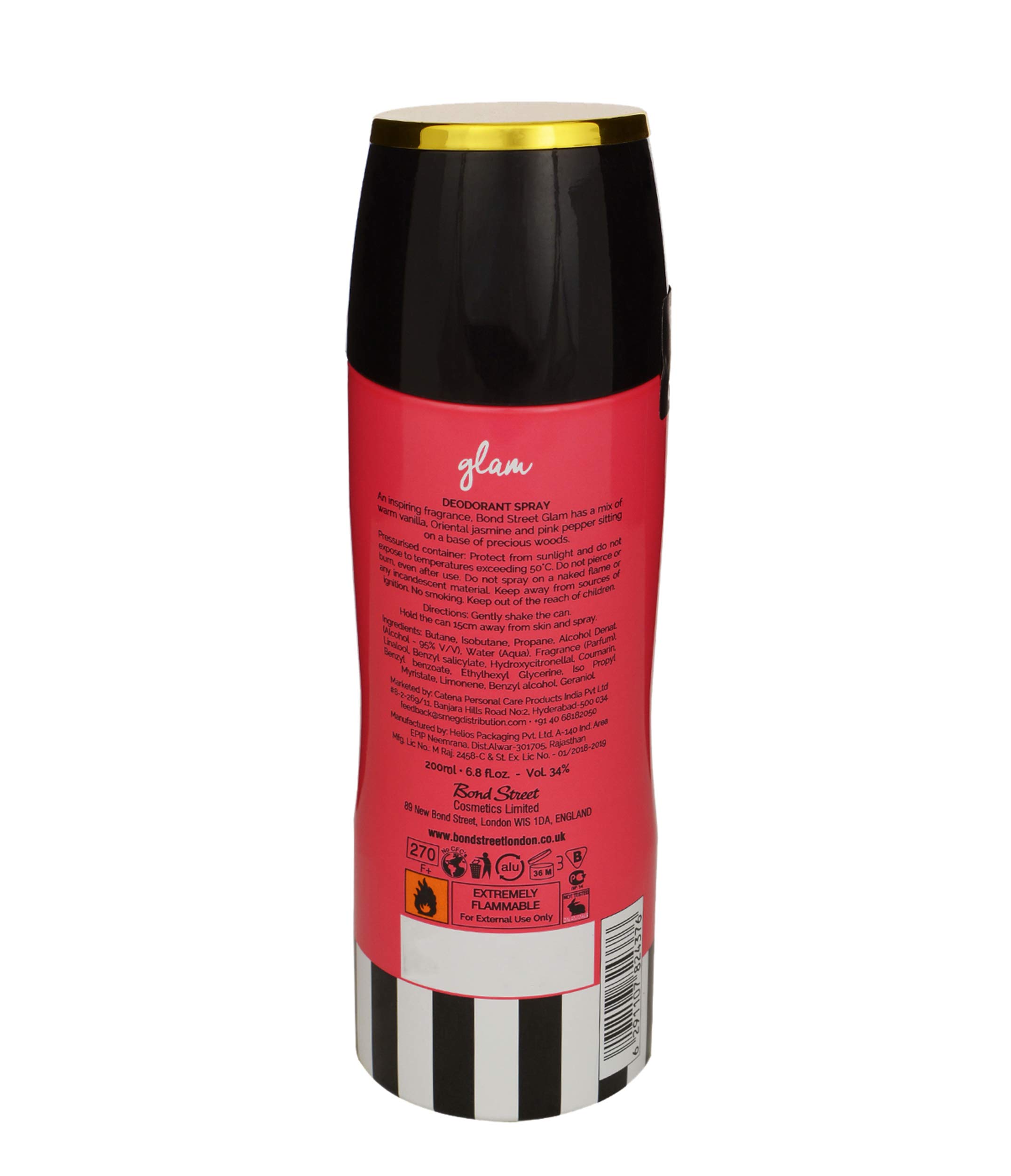 Bond Street London Body Spray for Women - 200ml Long-Lasting Fragrance, Floral & Fruity Scent - Perfect for Daily Use, Office, Date Night & Special Occasions