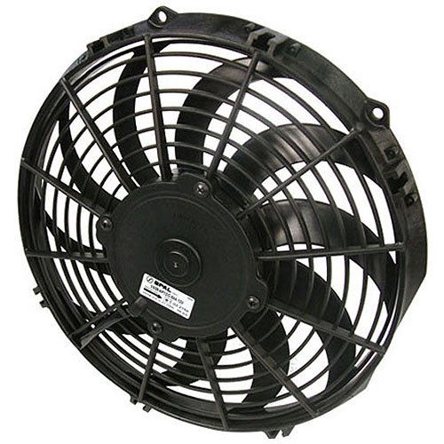 Spal 30100435 10 Inch Curved Blade Puller Fan - High Performance Cooling Fan for Automotive, HVAC, and Industrial Applications