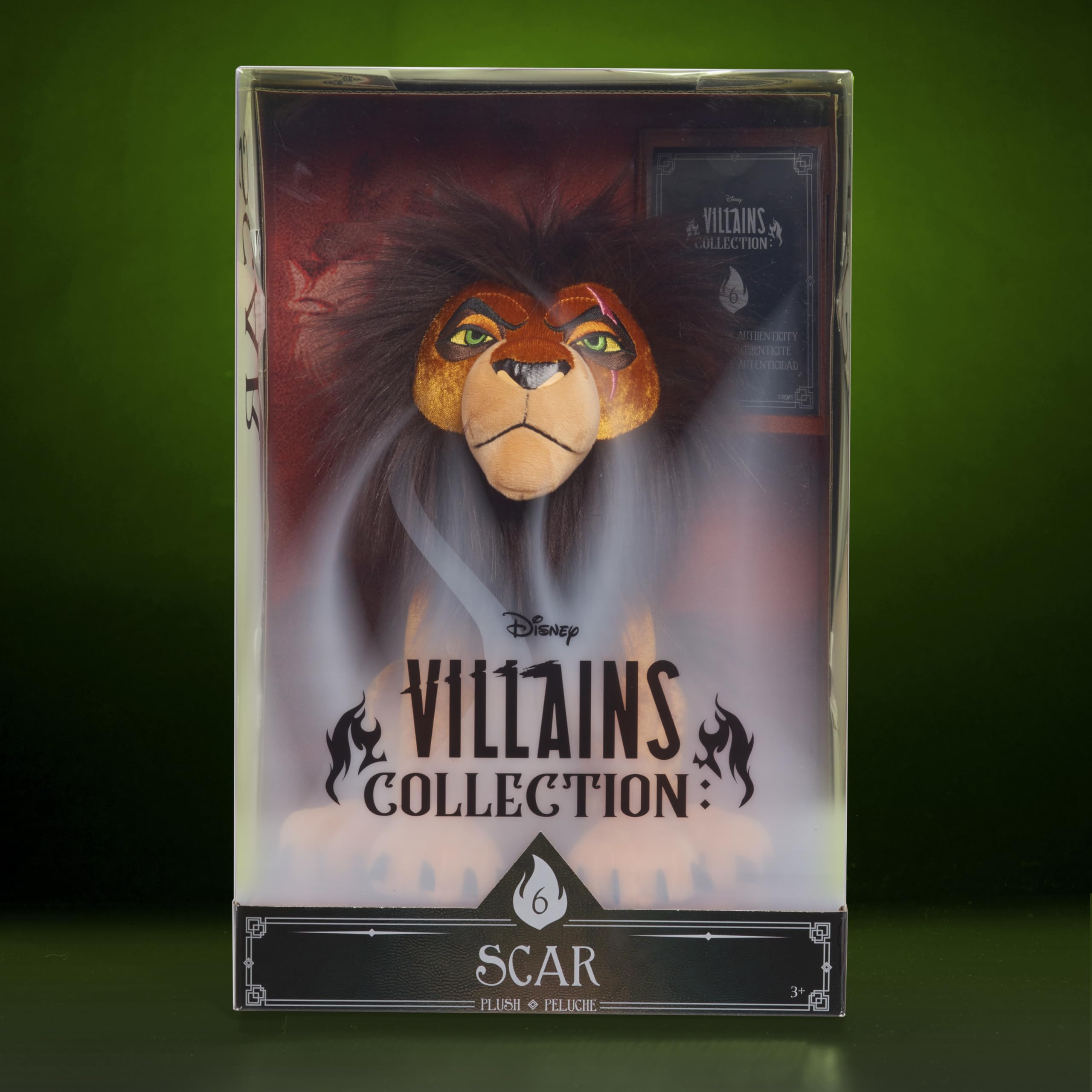 Disney Villains Scar 13-inch Plush Stuffed Animal Toy - The Lion King Collectible for Kids Ages 3+ | Perfect for Birthday Gifts, Disney Collections, and Lion King Themed Decor by Just Play