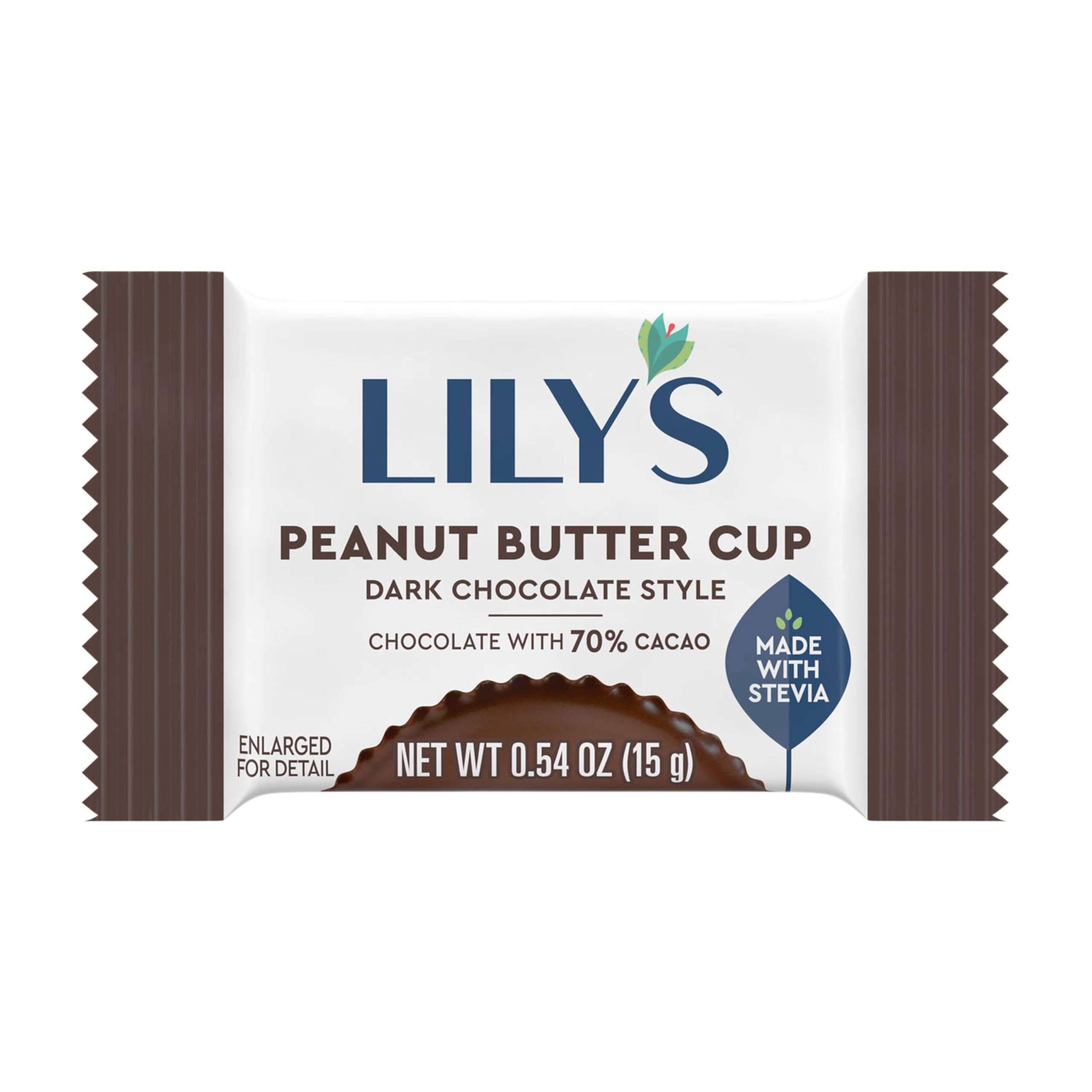 LILY'S No Sugar Added Dark Chocolate Peanut Butter Cups - 3.2 oz Bag | Keto Friendly, Low Carb Snacks for Weight Loss, Diabetic Friendly Treats | Perfect for Office Snacks, Travel & Healthy Desserts