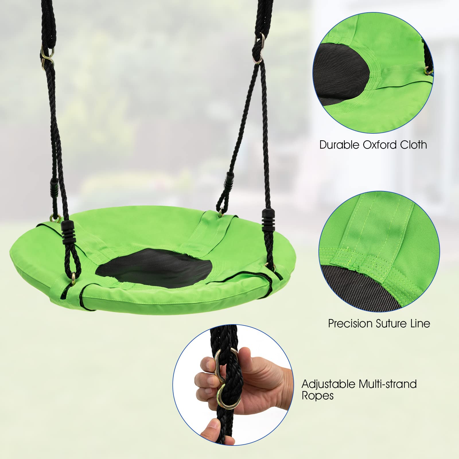 OLAKIDS 7-in-1 Heavy Duty Metal Swing Set for Backyard - 660LBS Capacity A-Frame Playset with Monkey Bars, Slide, 2 Swings, Glider, Trapeze Rings & Basketball Hoop | Outdoor Playground Equipment for Kids | Perfect for Backyard Fun, Birthday Gifts & Family Bonding Activities