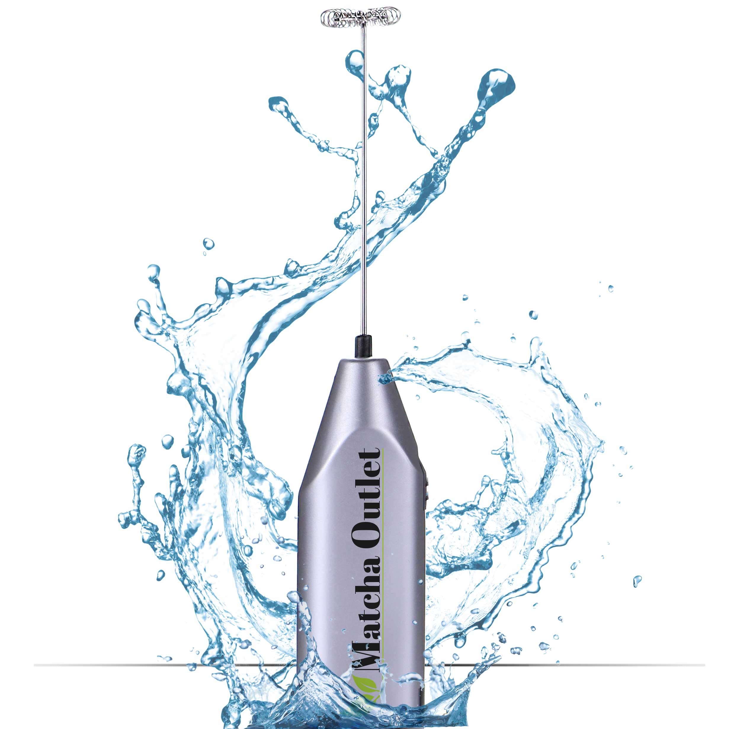 Premium Handheld Electric Milk Frother with Stainless Steel Whisk - Portable Battery Operated Foam Maker for Coffee, Latte, Hot Chocolate & Matcha - Perfect for Home, Office & Travel Use