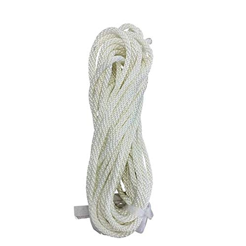 Gettysburg Flag Works 80ft White Braided Nylon Flagpole Halyard Rope - 5/16