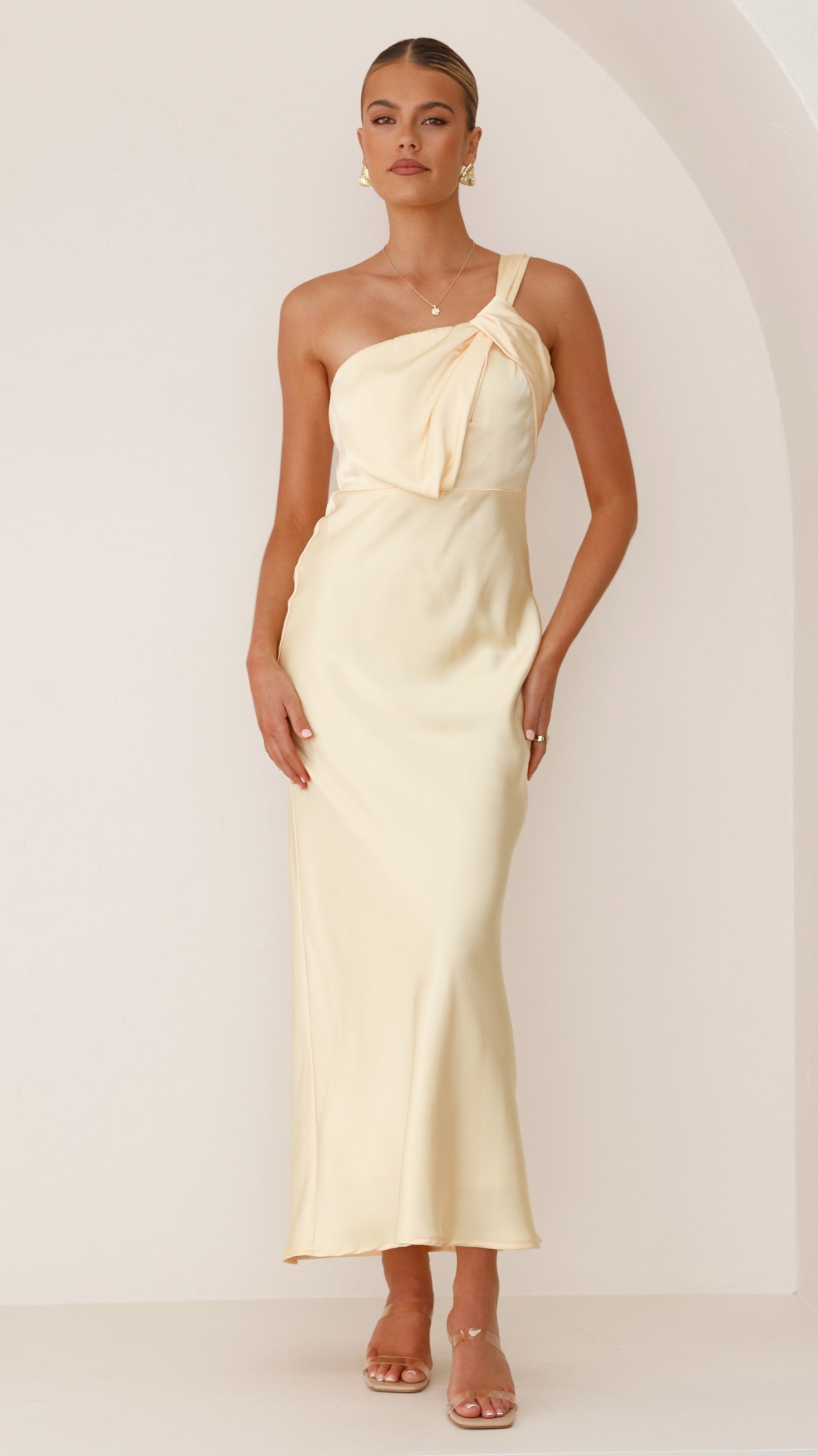 Greta Maxi Dress for Women - Flowy Long Summer Dress in Yellow | Perfect for Beach, Vacation & Casual Outings