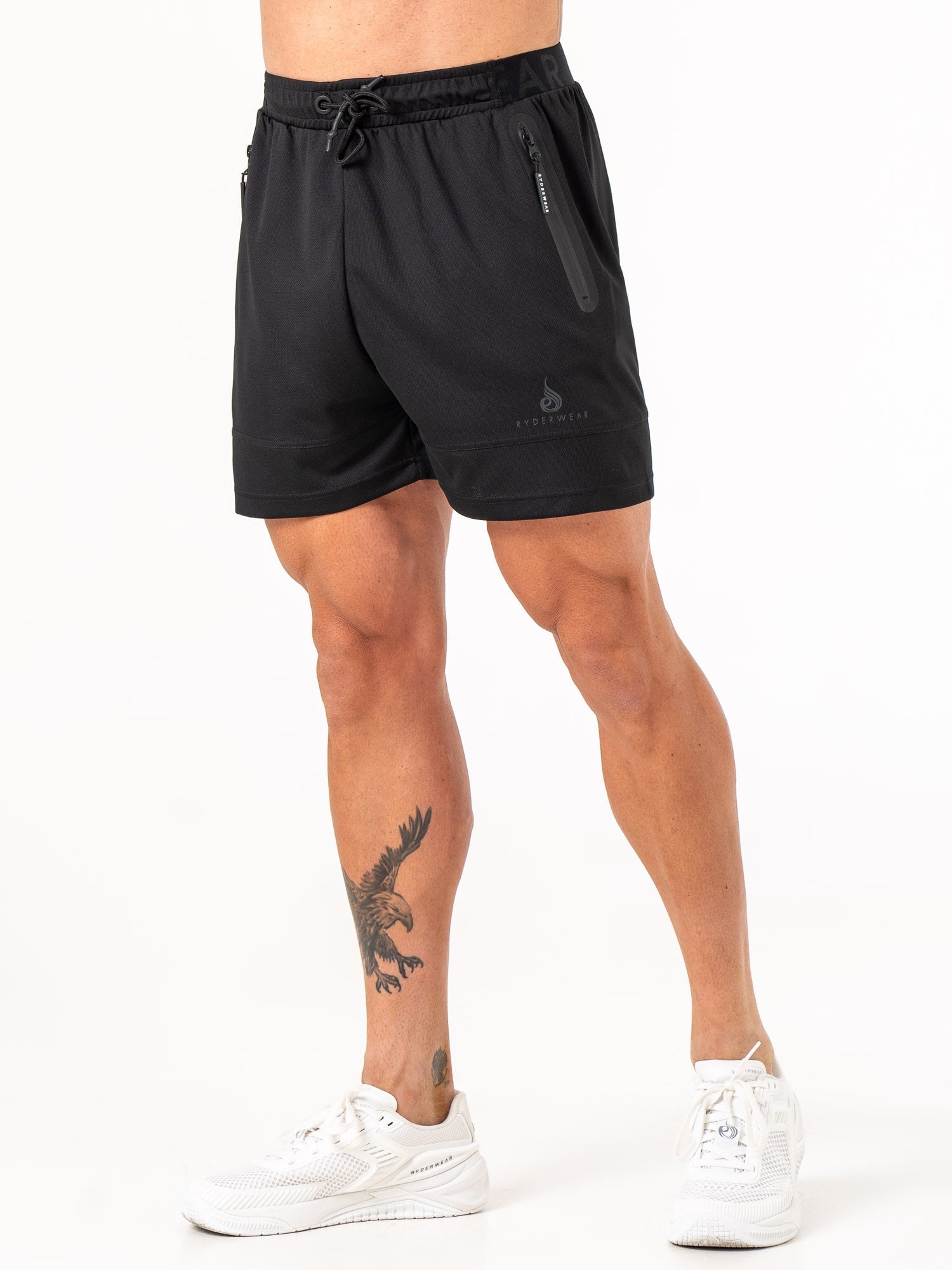 Energy Mesh Shorts for Men - Breathable & Lightweight Black Workout Shorts - Perfect for Running, Gym & Outdoor Activities
