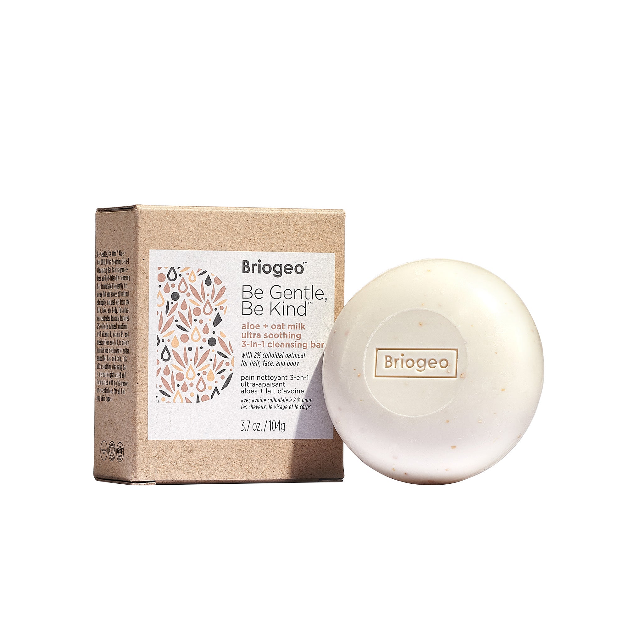 Ultra Soothing Aloe & Oat Milk 3-in-1 Cleansing Bar for Hair, Face & Body - Gentle & Kind Skincare for Sensitive Skin | Perfect for Daily Use, Travel & Eco-Friendly Bath Routine