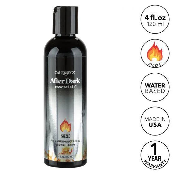After Dark Sizzle Warming Water-Based Lubricant - 4oz Personal Lubricant for Enhanced Intimacy & Sensation - Perfect for Couples & Sensual Massage