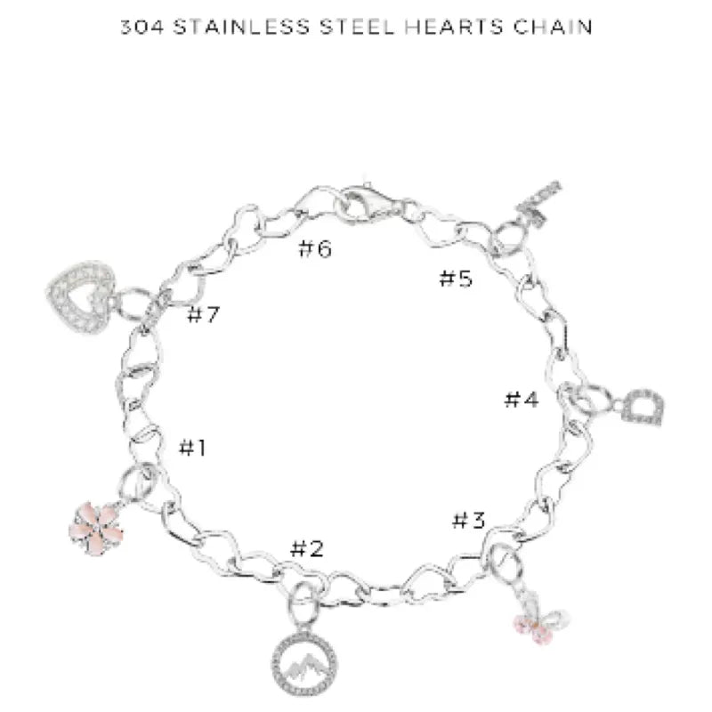 Elegant Charm Bracelet with Assorted Charms - Perfect for Gifts, Parties & Everyday Wear | $42.00