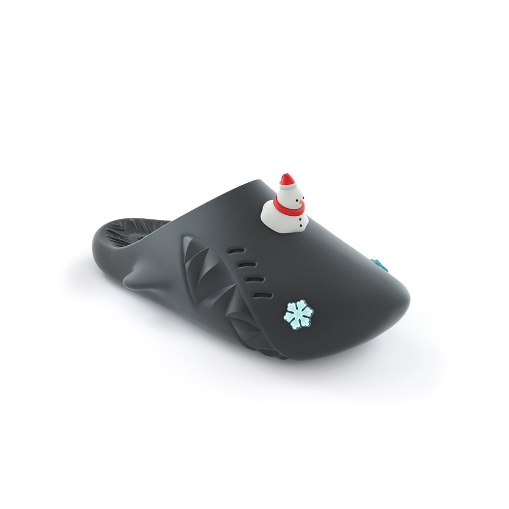 Sharkicks Pro Mule Slippers - Cozy Indoor/Outdoor House Shoes with Snowman Design for Women & Men - Perfect for Winter, Home, Office, and Gift Giving