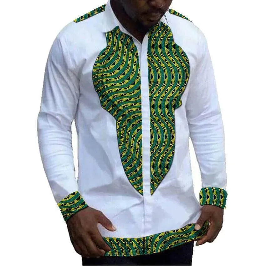 Stylish African Men's Dashiki Top - Tribal Print Cotton Shirt for Casual Wear & Cultural Events | Perfect for Festivals, Parties & Everyday Outfits