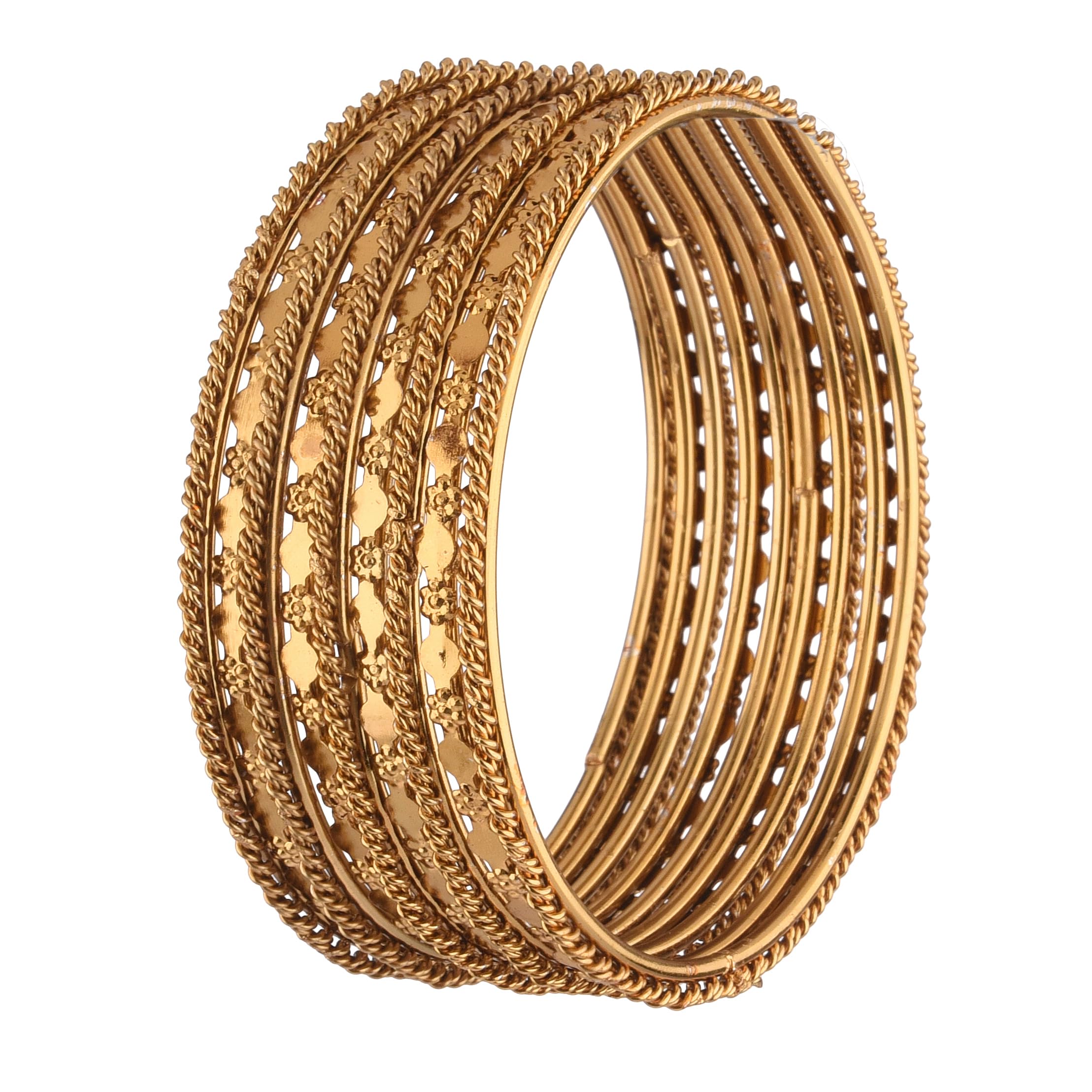 Efulgenz Indian Oxidized Jewelry Set - Boho Bangle Bracelets for Women, Antique Oxidized Bangles, Navratri Festival Jewelry - Perfect for Ethnic Outfits, Weddings & Boho Fashion