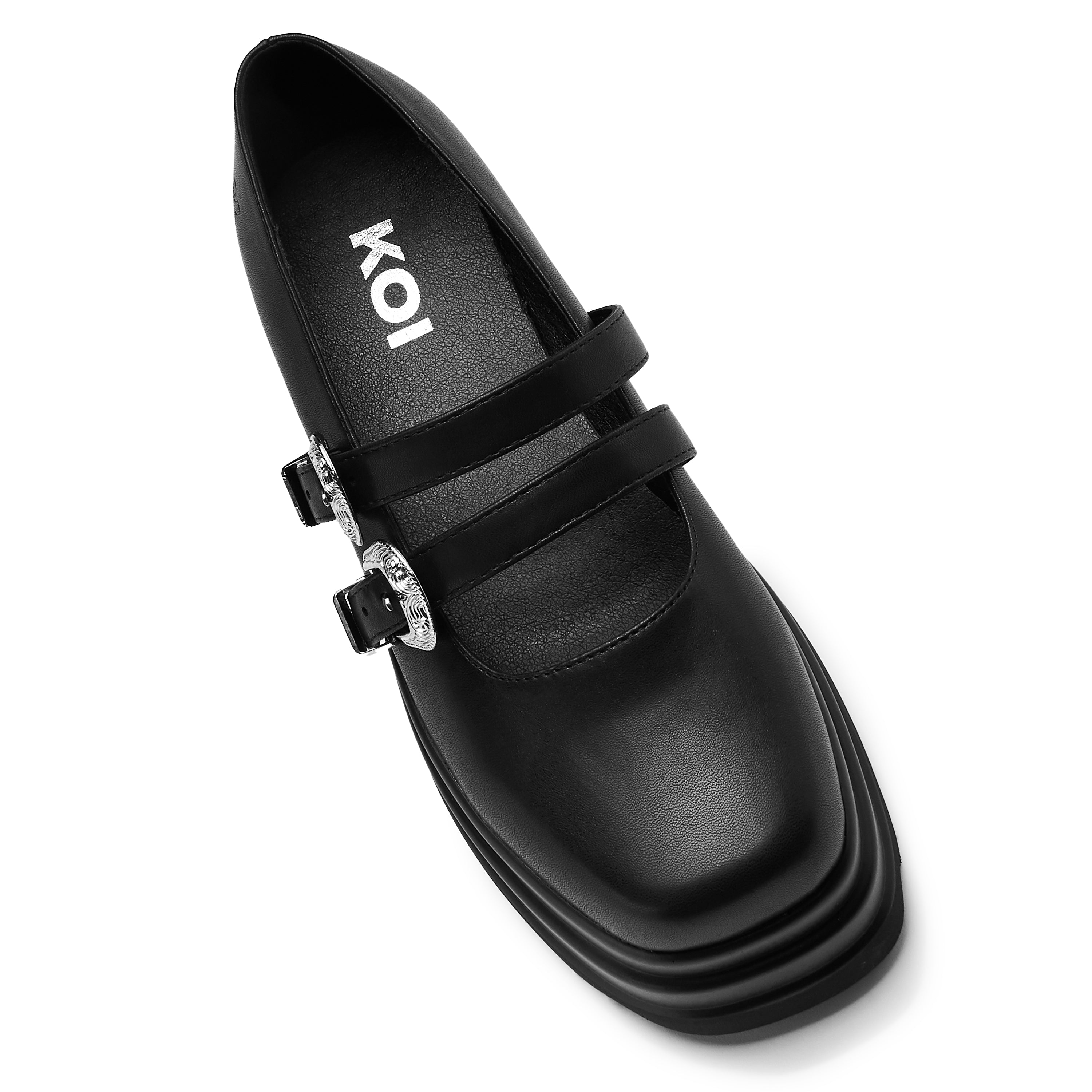 Damona Trident Ornate Buckle Mary Janes Shoes for Women - Black Vintage Style | Perfect for Weddings, Parties & Retro Fashion Outfits