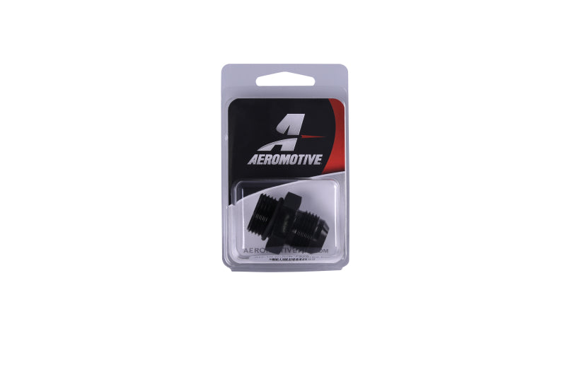 Aeromotive ORB 10 to AN 10 Male Flare Adapter Fitting - High Performance Fuel Line Connector for Racing, Automotive & Hydraulic Systems