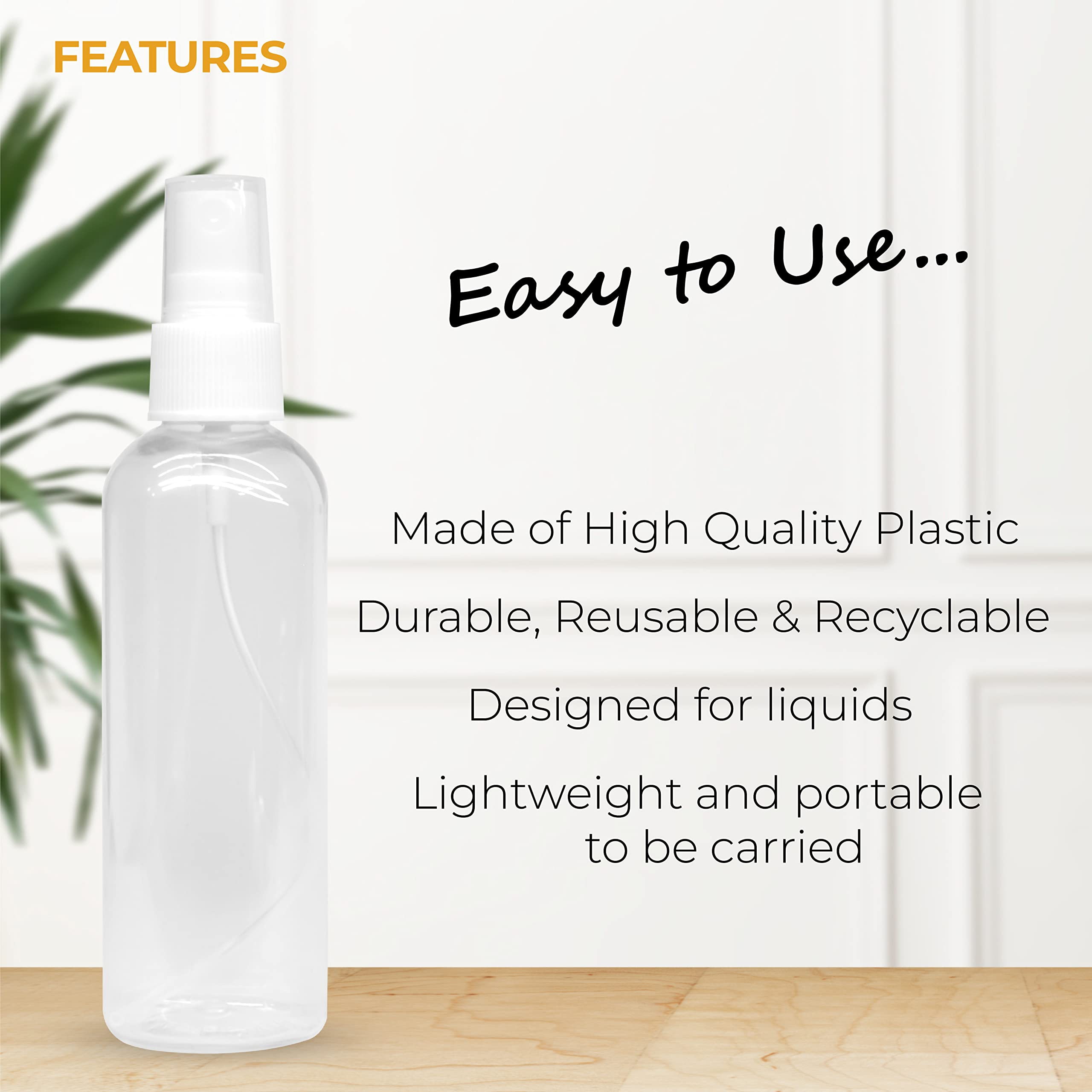 MeeTo 2 Pack Refillable Cylindrical Bottles with Pump Dispenser, Spray Atomizer & Root Comb Applicator - Ideal for Perfume, Shampoo, Lotion, Body Soap & Cream Storage | Travel, Salon & Home Use
