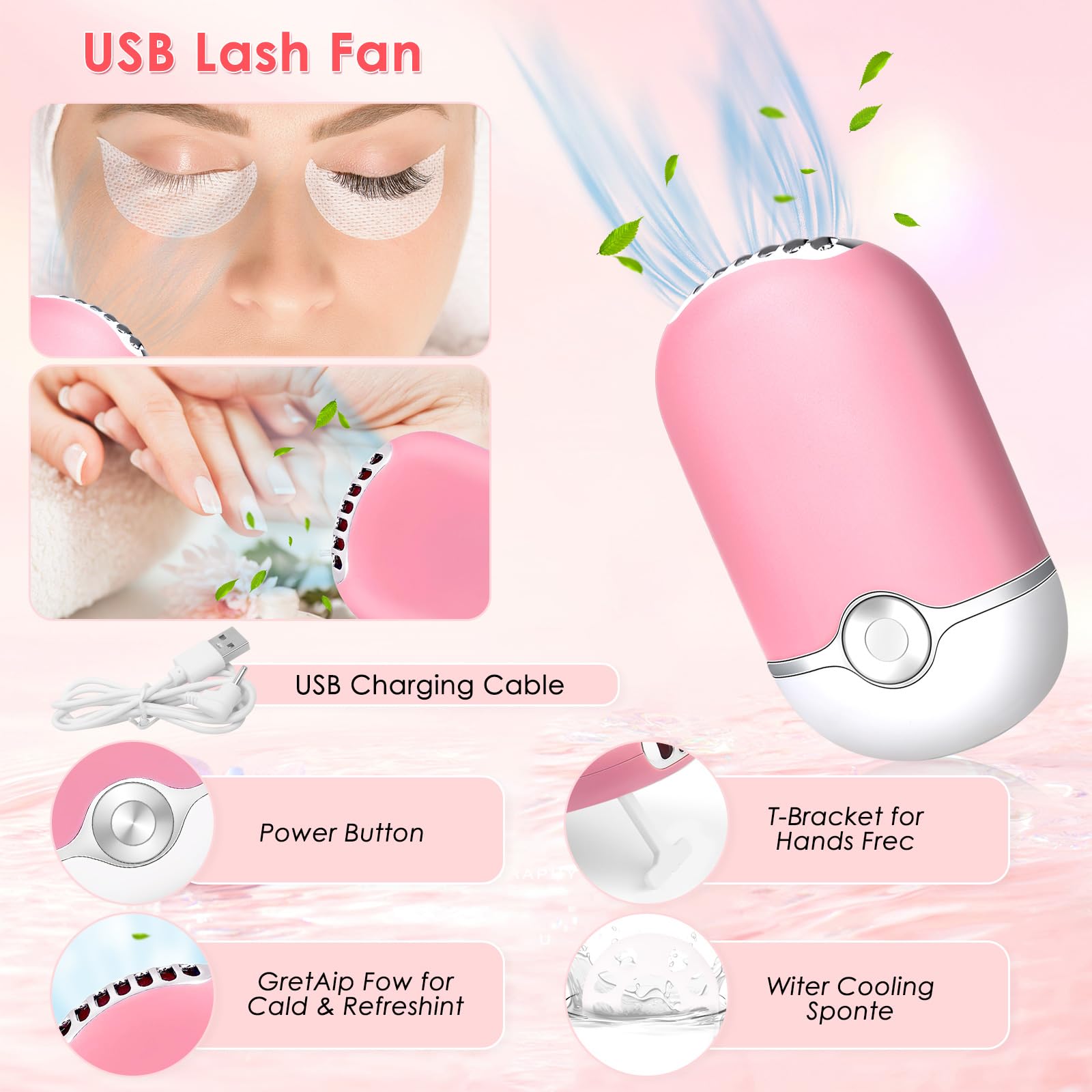 Gentle Mousse Lash Shampoo for Eyelash Extensions - Deep Cleaning Lash Wash with Brush & Makeup Bag - Salon & Home Use Lash Cleaning Kit - Perfect for Daily Care, Post-Extension Treatment & Travel Beauty Routine