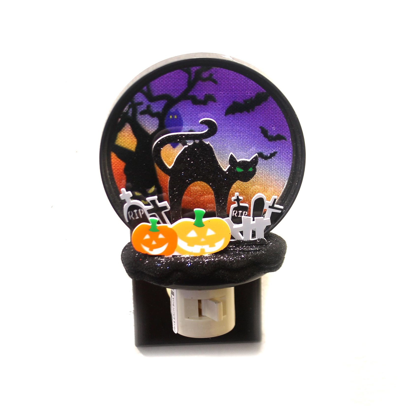 Jack O Lantern Night Light - Halloween Pumpkin LED Night Light for Kids & Adults - Perfect for Bedroom, Nursery, and Halloween Decor