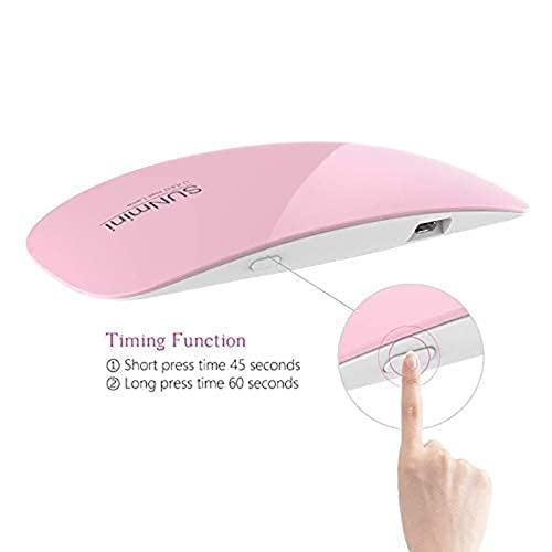 **USB LED UV Nail Polish Dryer & Curing Lamp - Portable Nail Paint Dryer Machine for Fingernails & Toenails - Perfect for Home, Salon, and Travel Use**