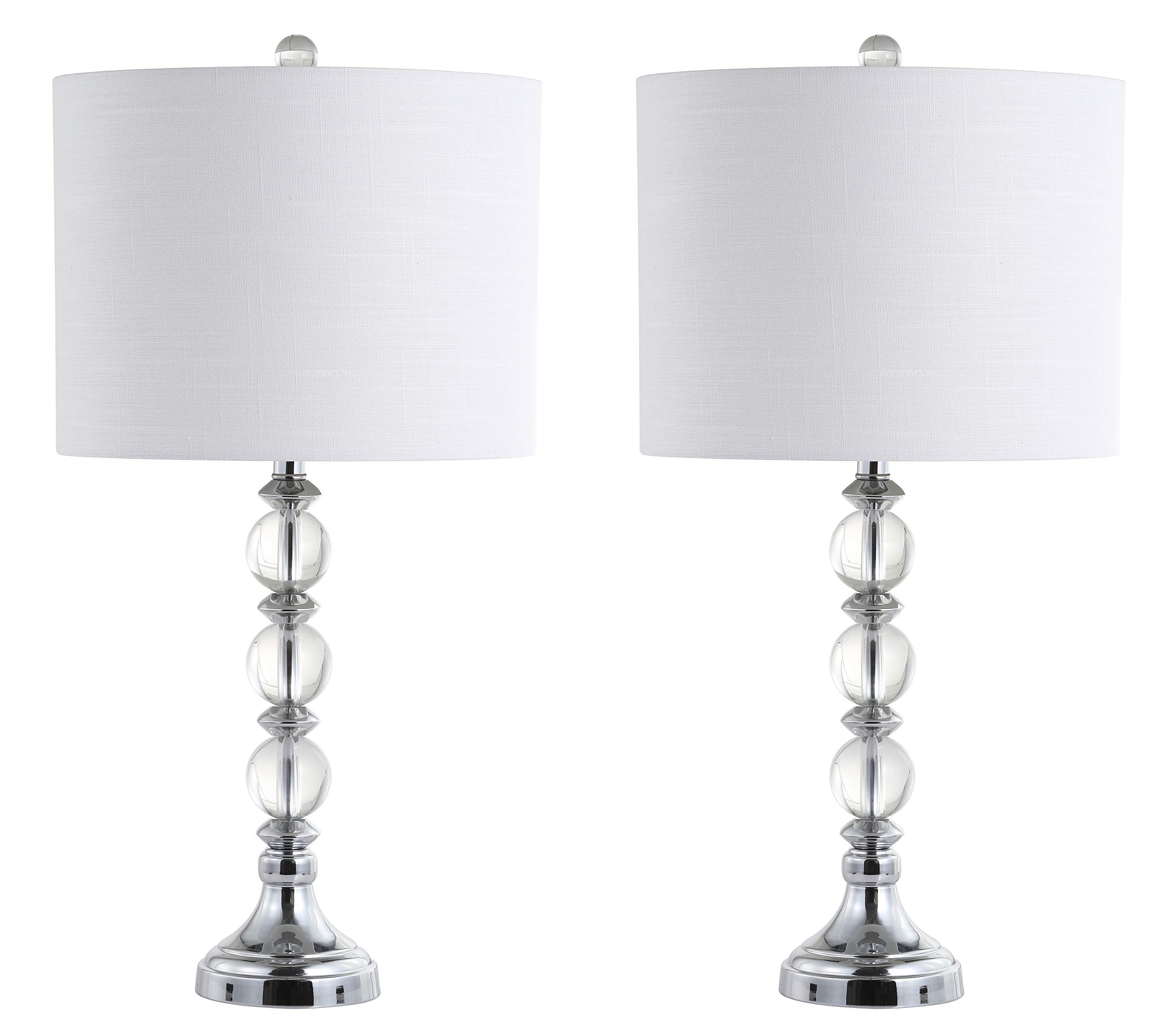 Jonathan Y JYL5041A-SET2 Modern Crystal & Metal LED Table Lamps - Set of 2, 26