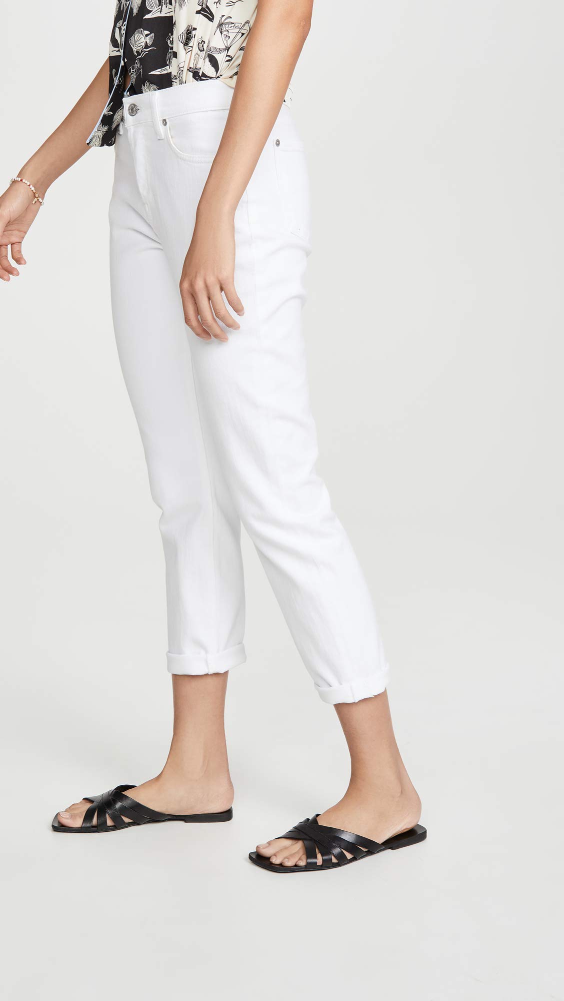 7 For All Mankind Women's Josefina Boyfriend Jeans - Distressed Denim High Waist Skinny Jeans for Casual Outfits & Date Nights | Comfortable Stretch Fabric for All-Day Wear