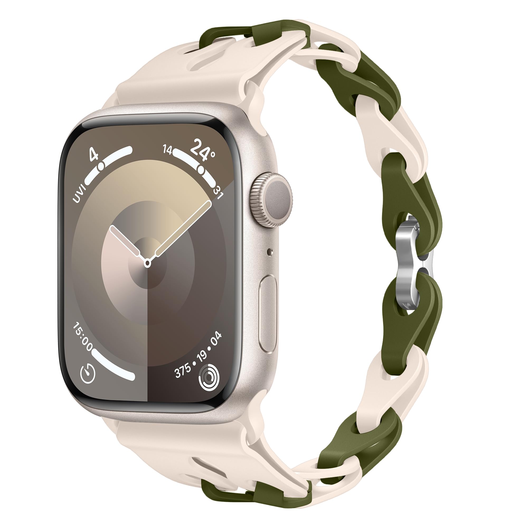 XMUXI Apple Watch Bands 38-42mm - Silicone Sport Strap for Series 10/9/8/7/6/5/4/3/SE - Women's Fitness Accessory