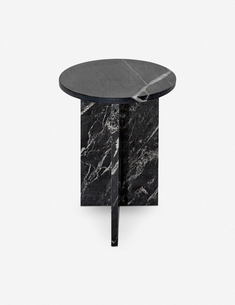 Biagio Round Side Table - Modern Accent End Table for Living Room, Bedroom, or Office - Perfect for Coffee, Books, and Decor