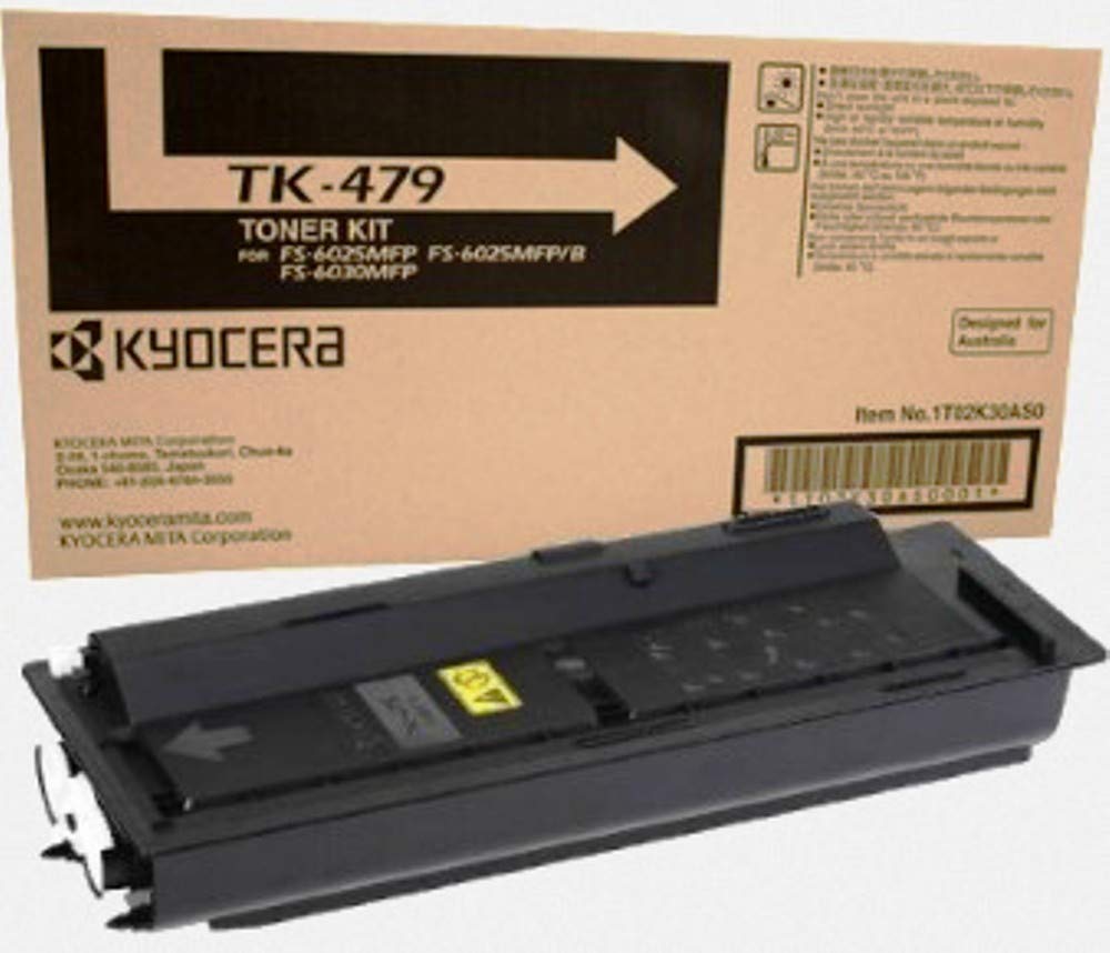 Kyocera TK-479 Black Toner Cartridge for FS-6030MFP & CS-6530 Printers - Office & Home Use