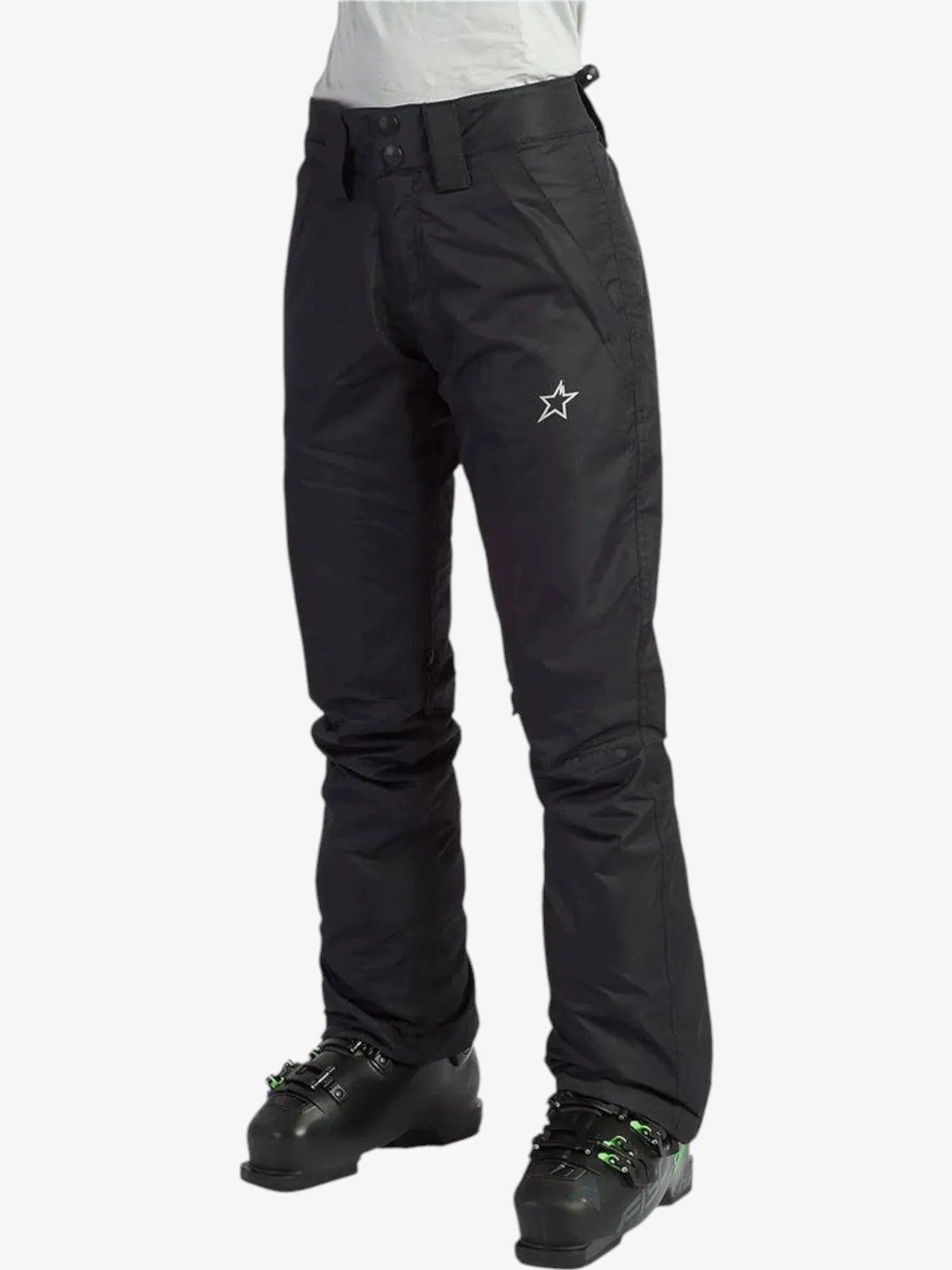 Alaska Snow Women's Amancay 8k Black Pants - Waterproof Winter Hiking Trousers for Outdoor Adventures & Cold Weather