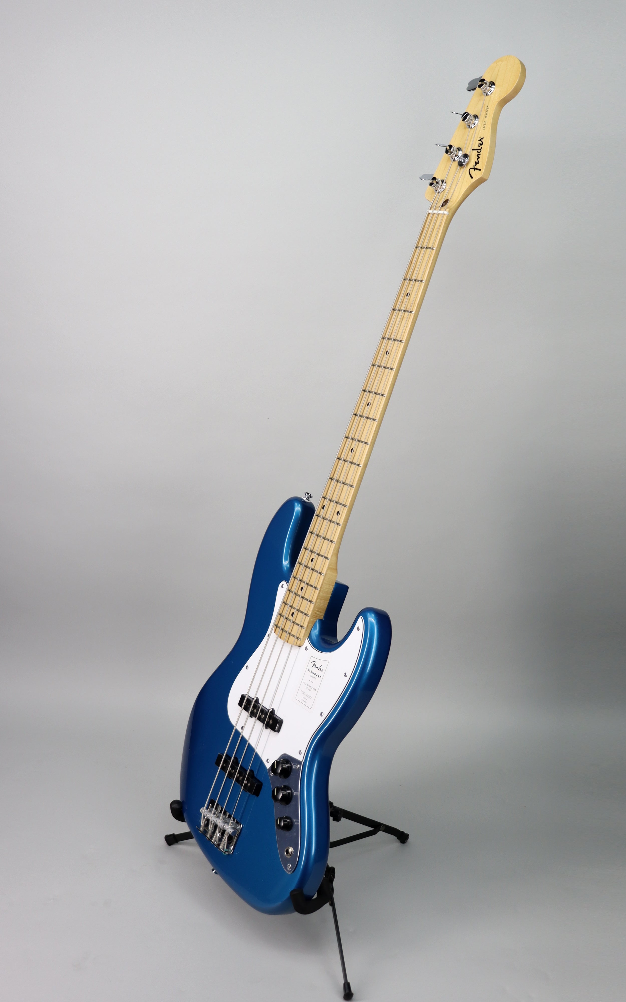 Fender Standard Jazz Bass Guitar - Aqua Marine Metallic Finish | Professional Electric Bass for Musicians & Performances | Perfect for Studio Recording, Live Gigs & Practice Sessions
