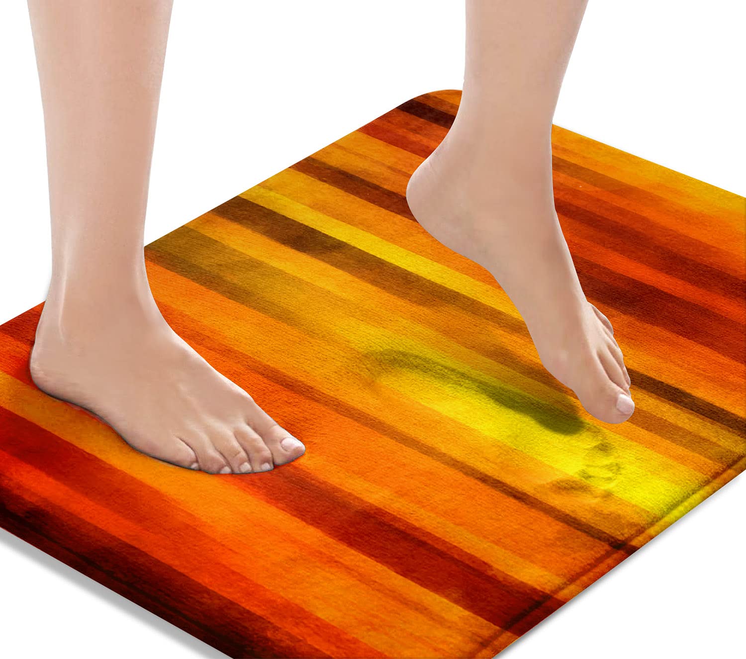 Non-Slip Bath Mats for Bathroom - Ultra Absorbent 18x30 Inch Bath Rug with Fall Autumn Decor - Perfect for Bathroom, Kitchen, Bedroom & Laundry Room Floor Protection