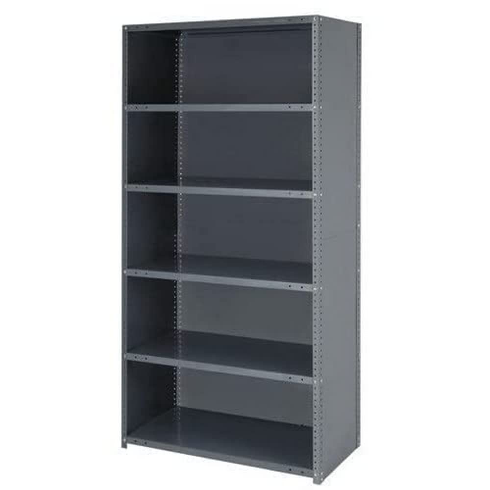 Ironman 7-Shelf Steel Storage Unit 36x12x75 - Secure Powder Coated for Home & Office