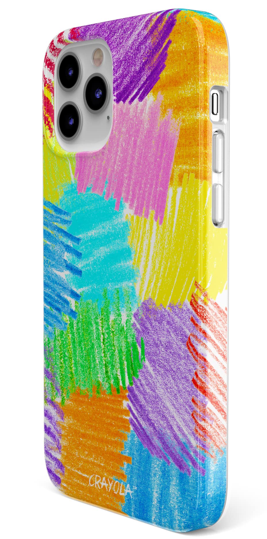 Casely iPhone 12/12 Pro Case - Ultra Slim Protective Cover with Crayola Rainbow Pencil Design | Scribble Me That Style | Perfect for School, Work & Everyday Use