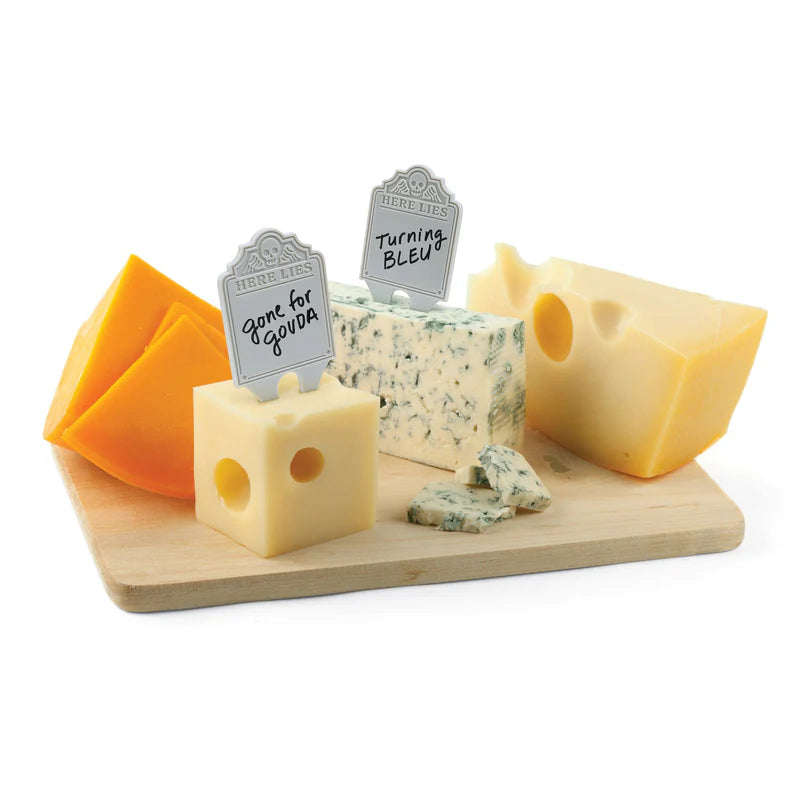 Fred Grave Markers - Reusable Food Signs for Picnics, Parties & Outdoor Events - Durable & Eco-Friendly Memorial Plaques for Graves & Gardens