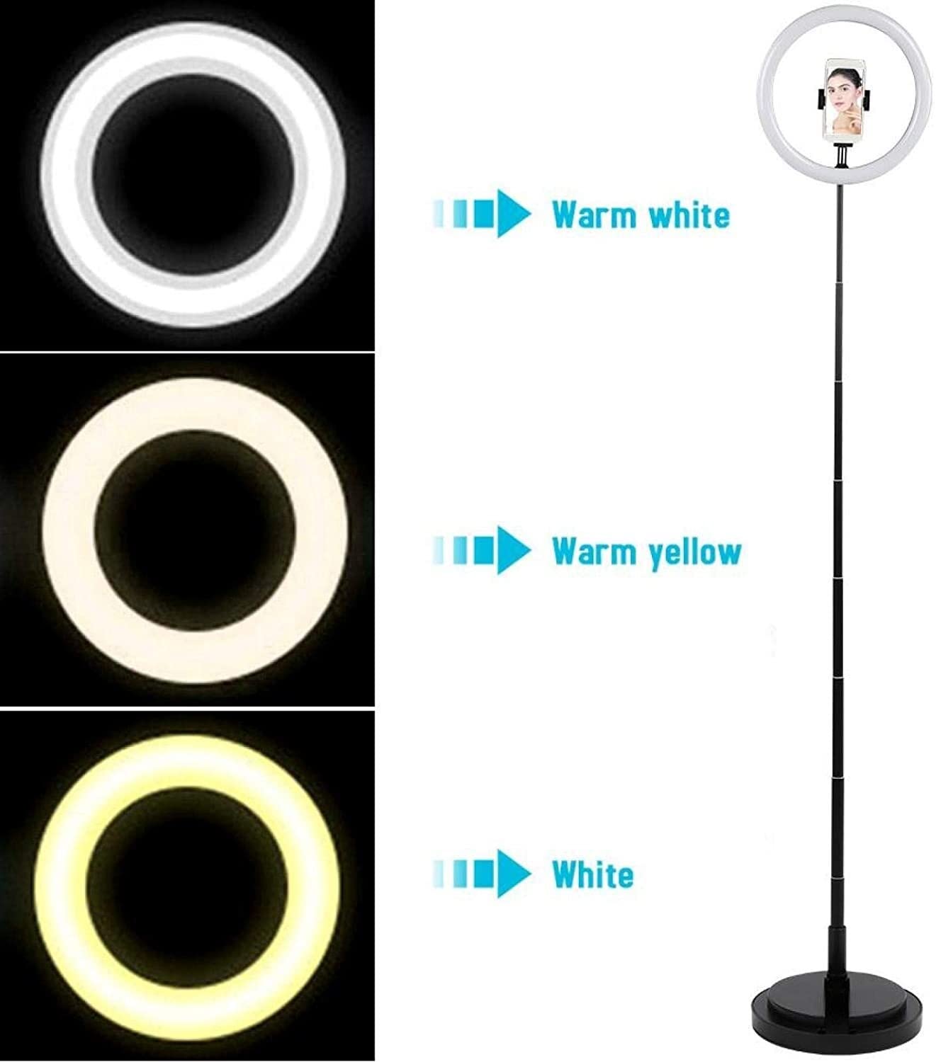 EPANO Foldable Ring Light with Phone Holder - 10