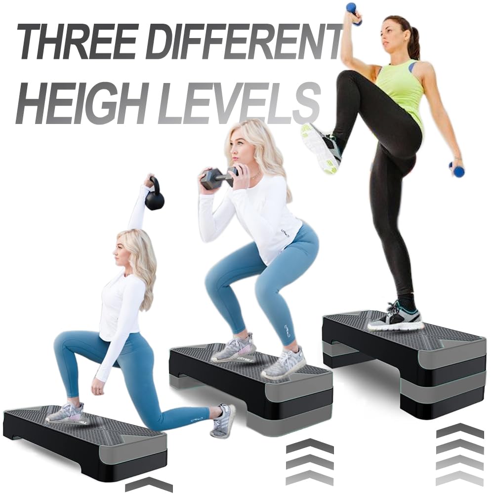EVERYMILE Adjustable Aerobic Stepper - 26.5