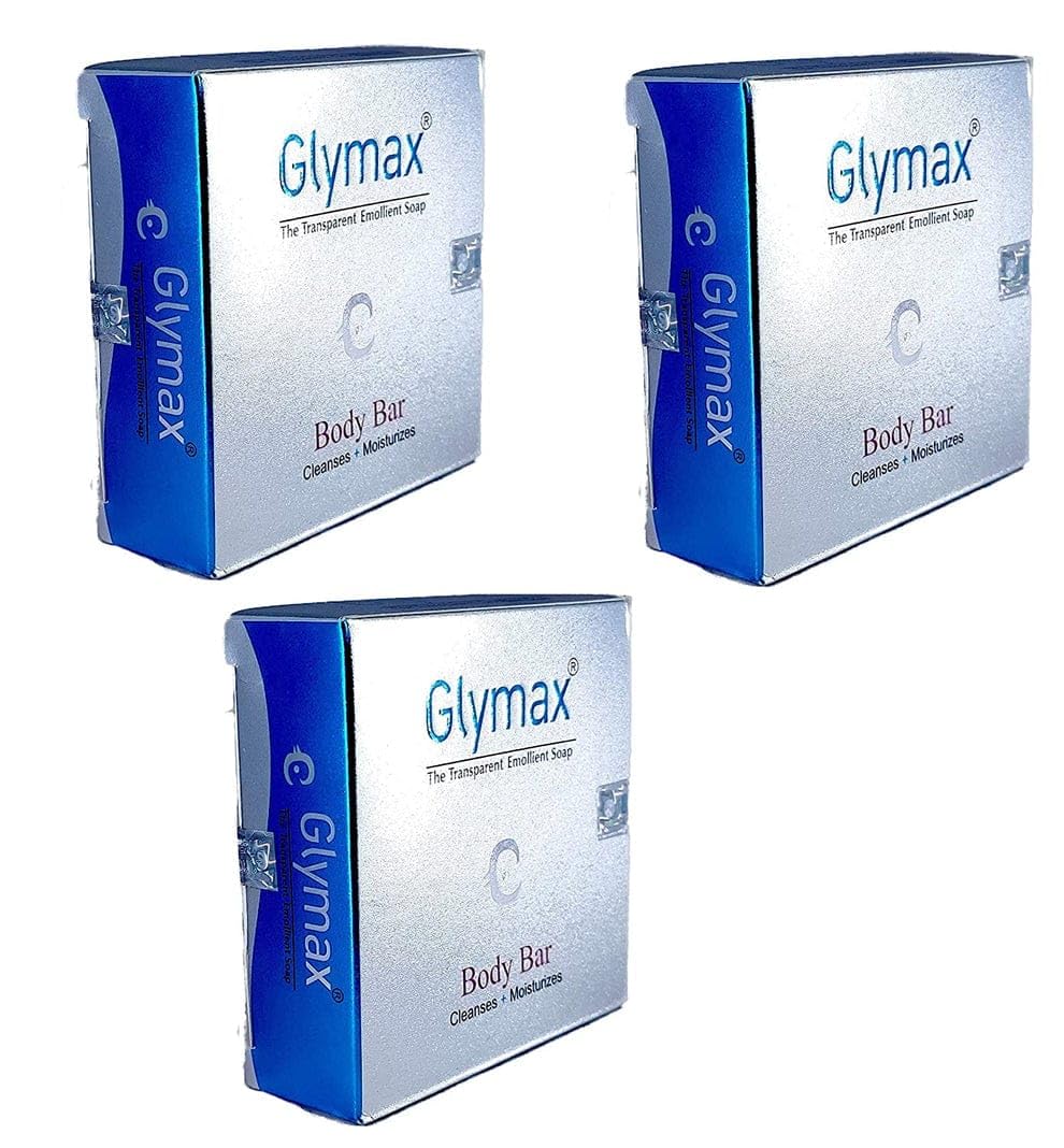 Glymax Soap - Pack of 3 | Natural Cleansing Bar for Face & Body | Perfect for Sensitive Skin & Daily Hygiene Routine