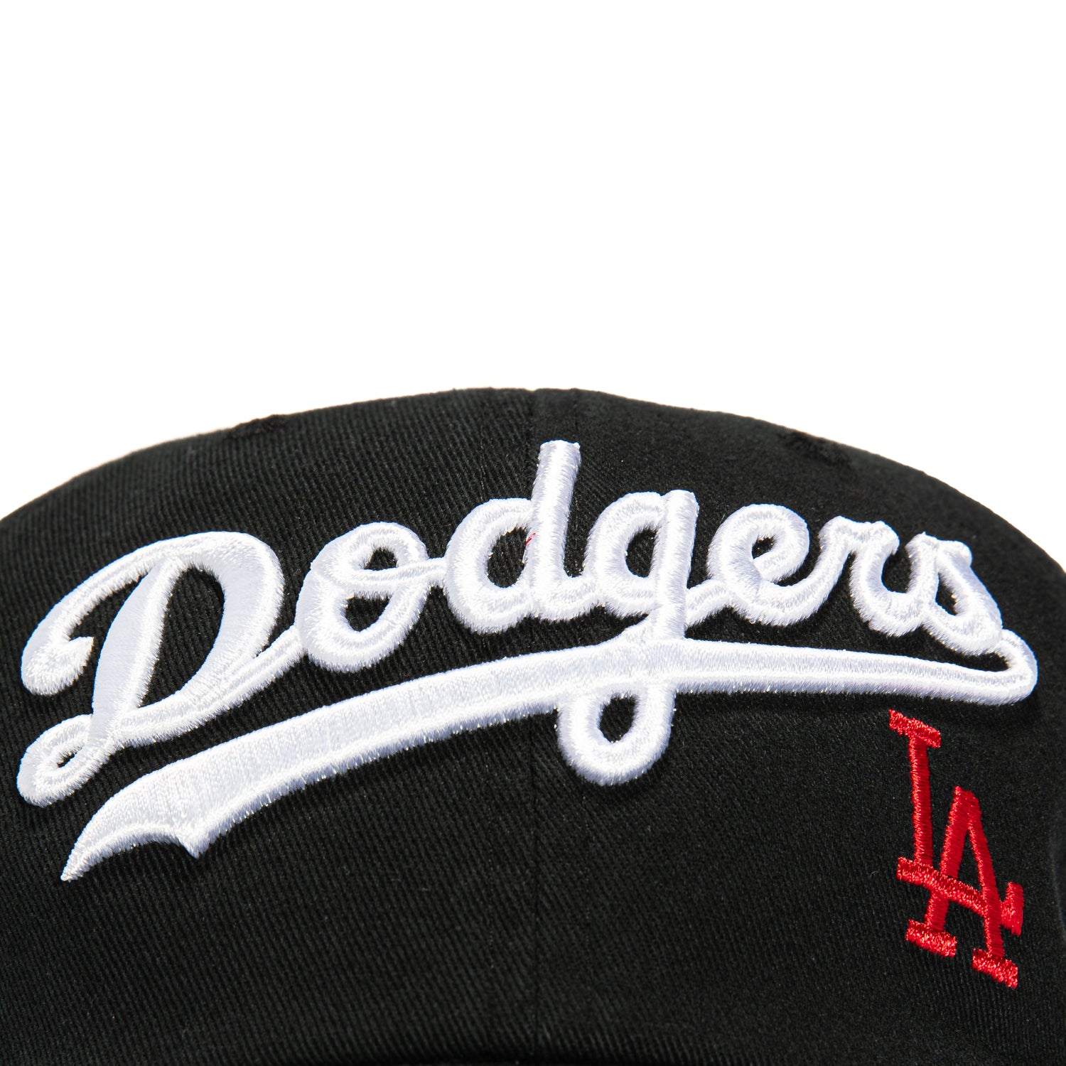 47 Brand Los Angeles Dodgers Script Cleanup Adjustable Baseball Cap - Black | Official MLB Licensed Hat for Men & Women | Perfect for Games, Outdoor Activities & Casual Wear