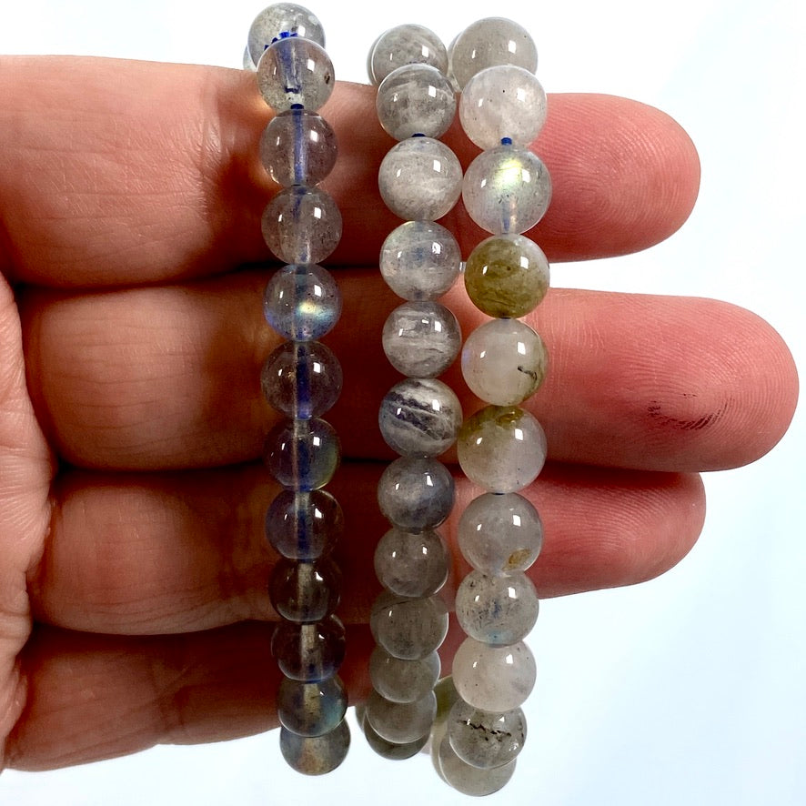Natural Labradorite Gemstone Bracelet for Women - Healing Crystal Jewelry for Energy Protection & Spiritual Balance - Perfect for Meditation, Yoga & Daily Wear