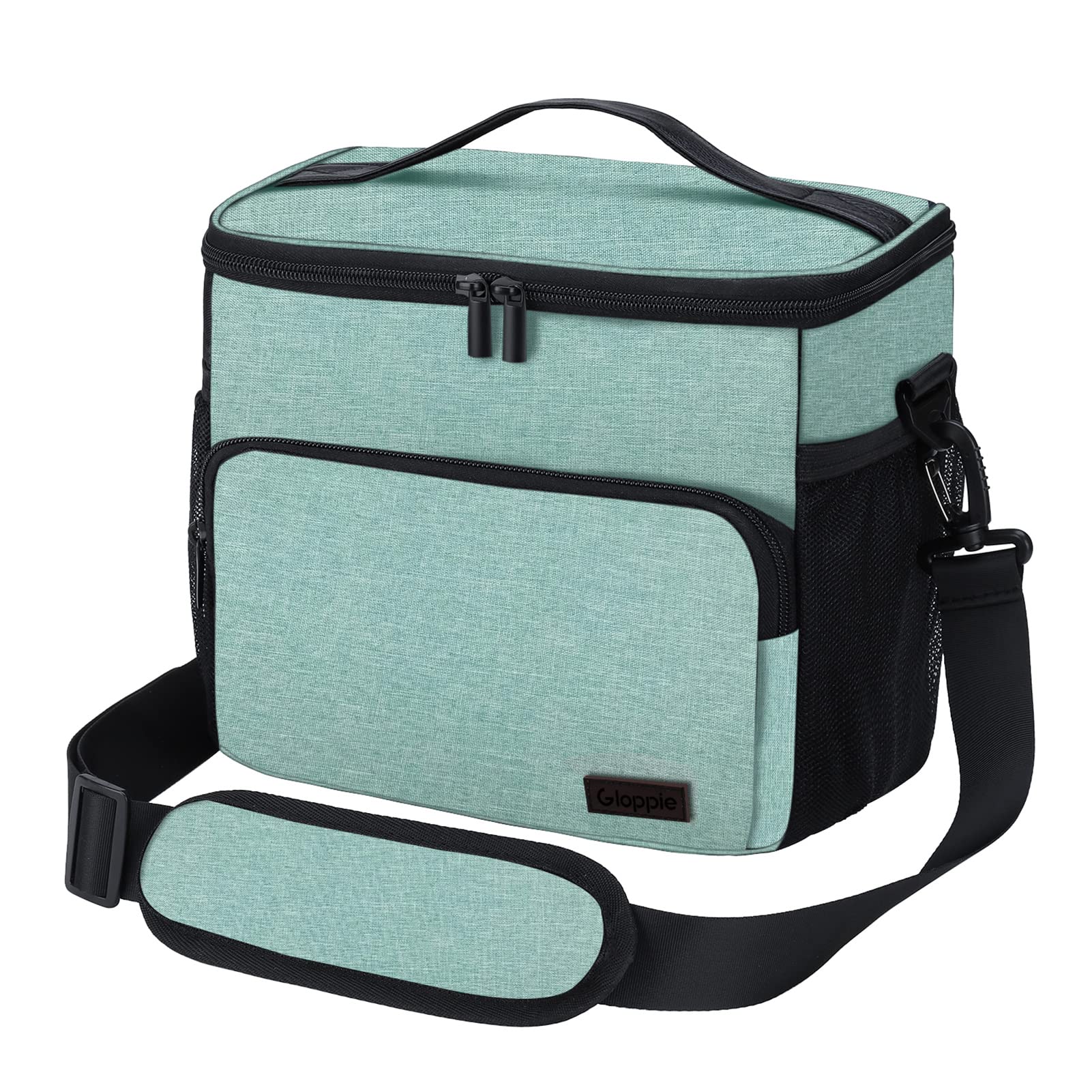 **Insulated Lunch Bag for Women & Men - Reusable Thermal Cooler Lunch Box, Portable & Leak-Proof - Perfect for Work, School, Picnics & Outdoor Activities (Green)**    *(Note: 