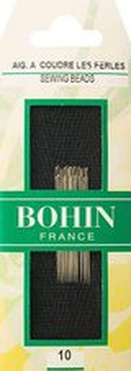 Bohin Short Beading Hand Sewing Needles - Premium Quality Beading Needles for Jewelry Making, Embroidery & Crafting - Perfect for Beads, Sequins and Fine Fabrics