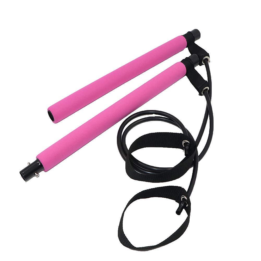 Luwsldirr 2-Pack Yoga Pilates Resistance Bands - Elastic Exercise Tubes for Stretching, Strength Training & Home Workouts - Perfect for Yoga, Pilates, Fitness & Physical Therapy