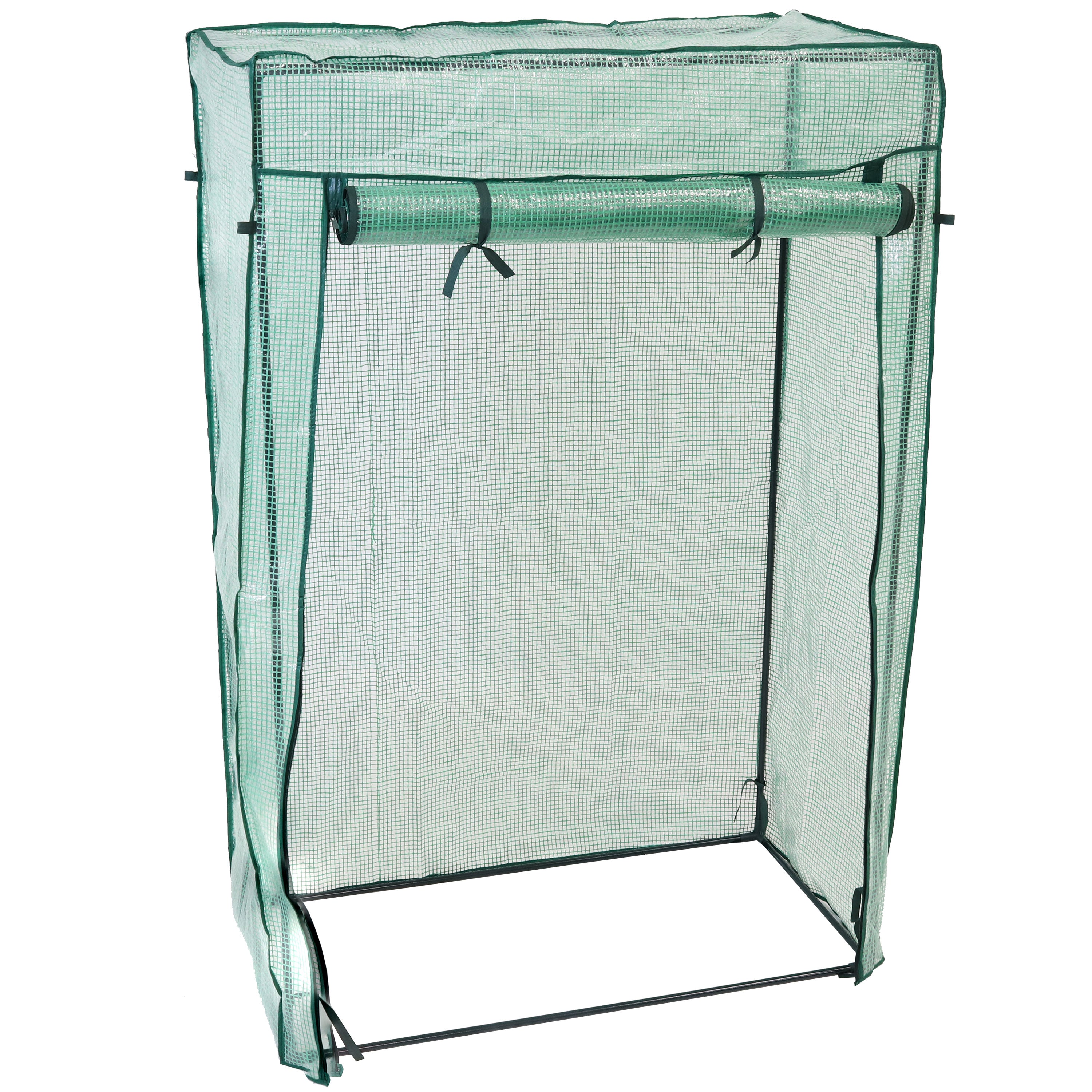 Sunnydaze Deluxe Greenhouse for Potted Plants & Tomatoes - Indoor/Outdoor Plant Protection, Gardening & Seed Starting - Perfect for Backyard, Patio & Balcony