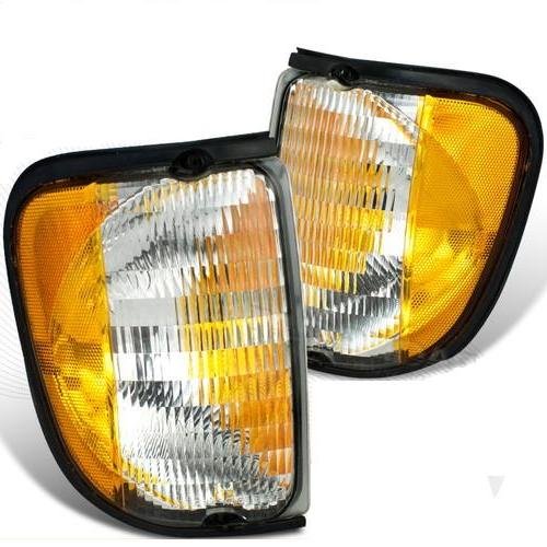 2000-2004 Holiday Rambler Ambassador RV Motorhome Replacement Headlights & Turn Signal Lights - 4 Piece Set (Left & Right) - Perfect for Road Trips & Camping Adventures