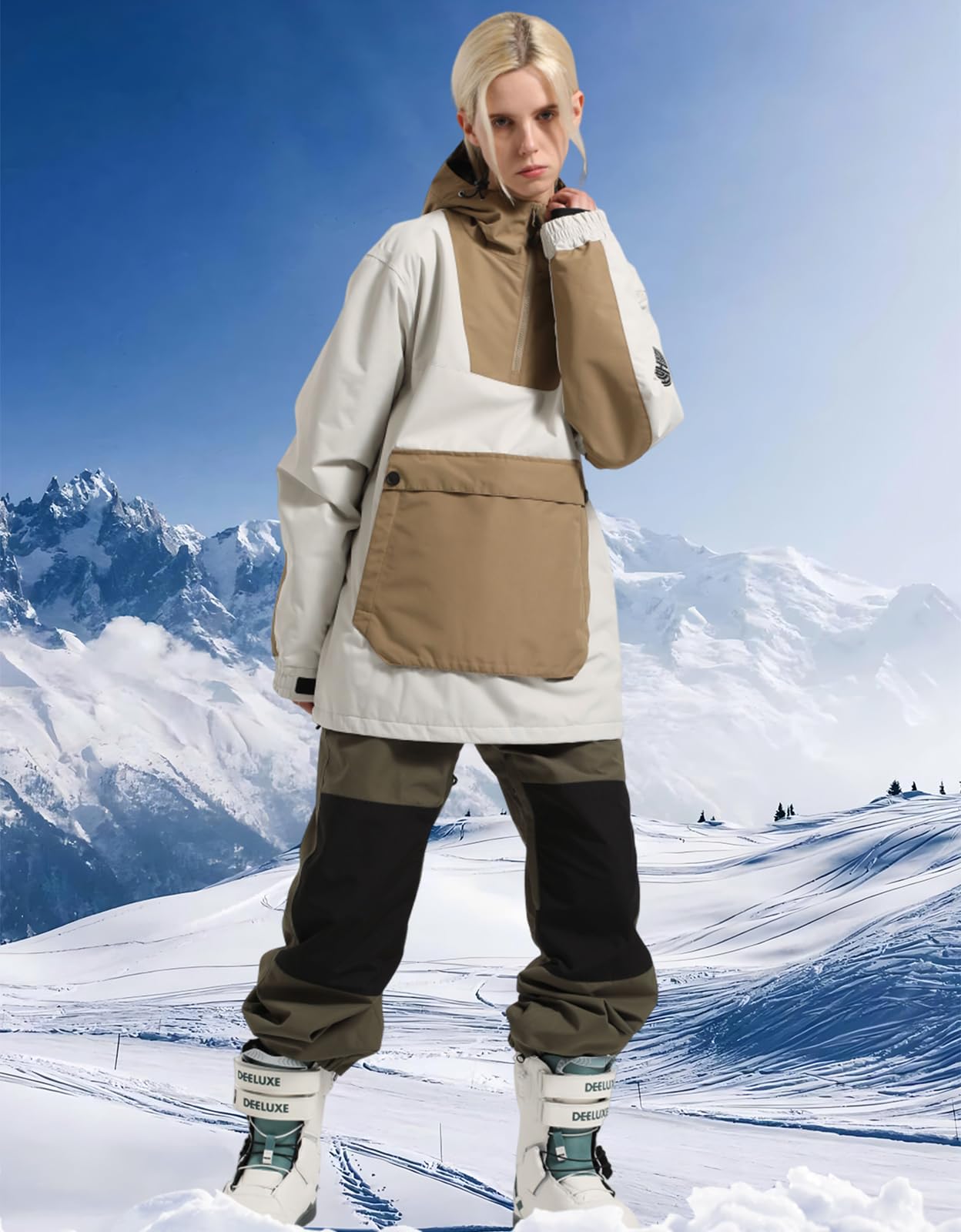 Waterproof Windproof Ski Jacket for Women & Men - Winter Snowboard Coat with Thermal Insulation for Skiing, Snowboarding & Outdoor Sports